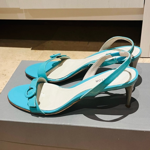 Tiffany color sling back med heel from Ann Taylor. Barely used, like new! - Picture 2 of 3